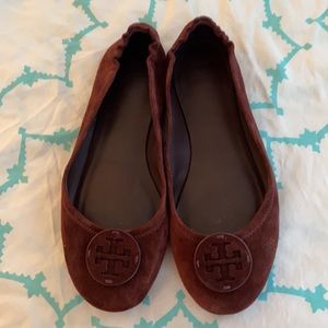 Tory Burch Minnie travel ballet Tory Burg suede 11